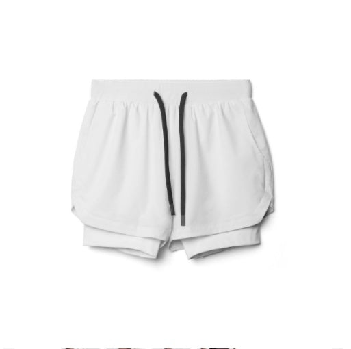 Running Squat Breathable Double Layer Quick Dry Shorts