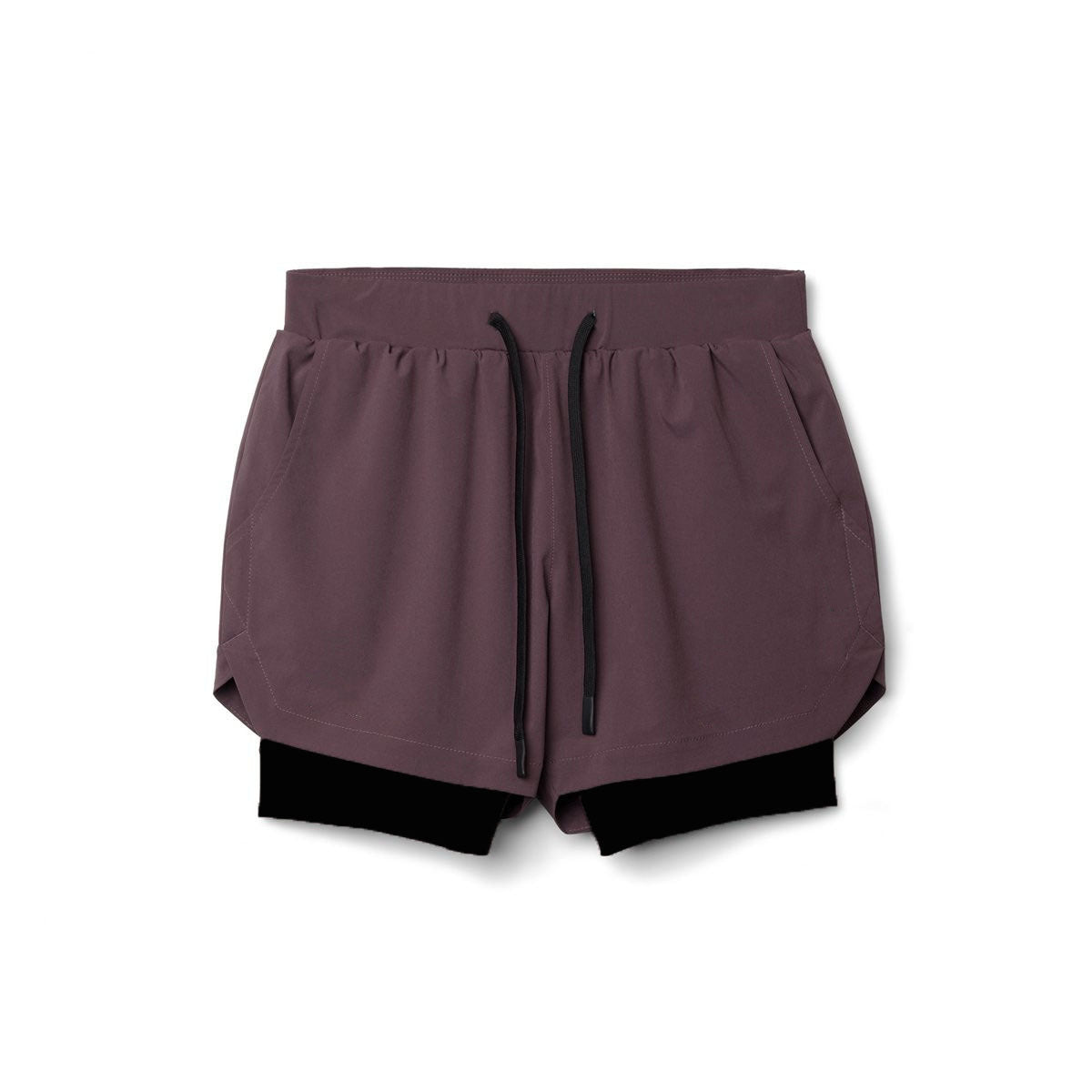 Running Squat Breathable Double Layer Quick Dry Shorts
