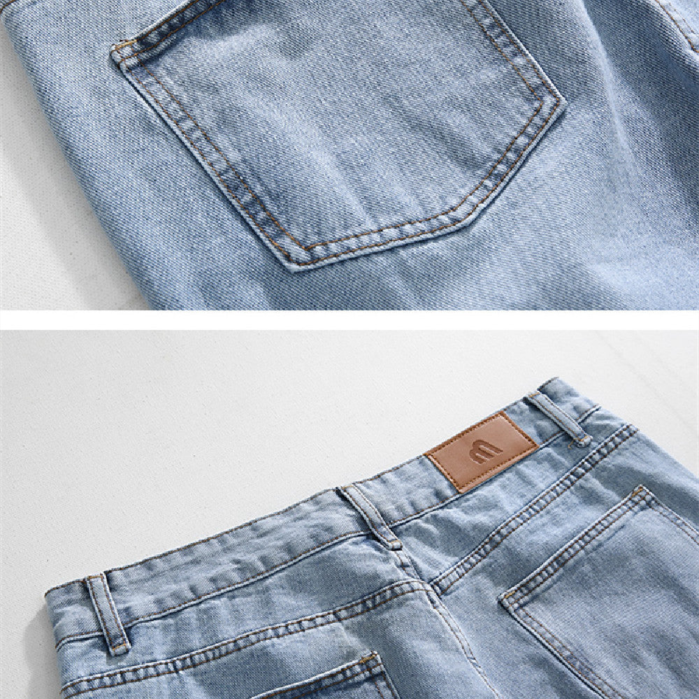 Wide Leg Plain Casual Trousers