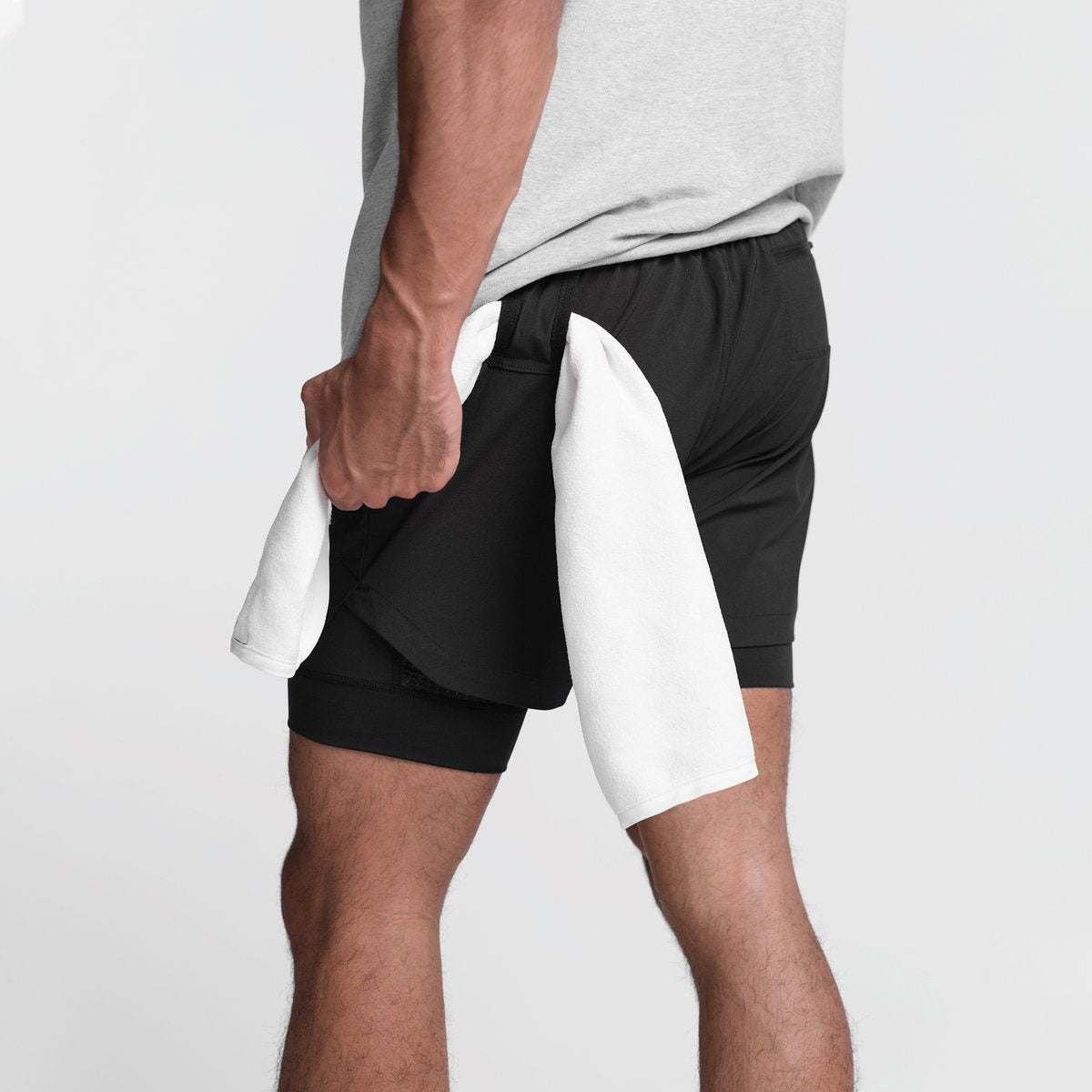 Running Squat Breathable Double Layer Quick Dry Shorts
