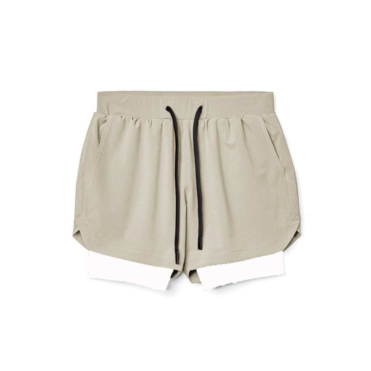 Running Squat Breathable Double Layer Quick Dry Shorts